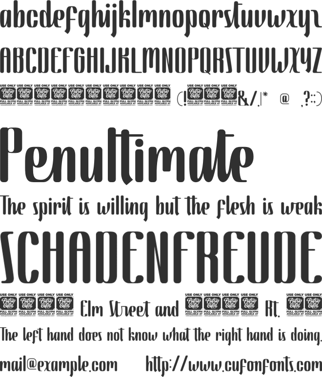 Classical Melody font preview