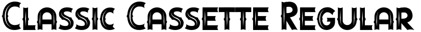 Classic Cassette Regular font