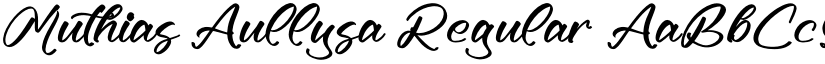 Muthias Aullysa Regular font
