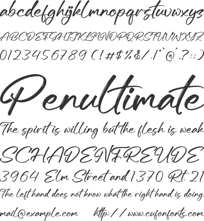 Natthesa Ruthonk font preview