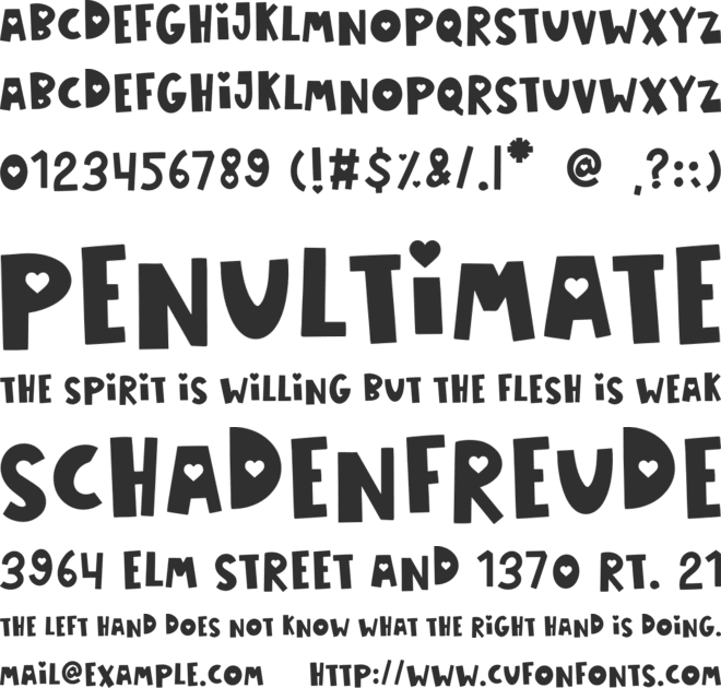 LOVING IS EASY font preview
