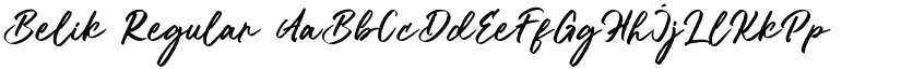 Belik Regular font
