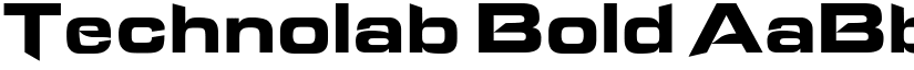 Technolab Bold font
