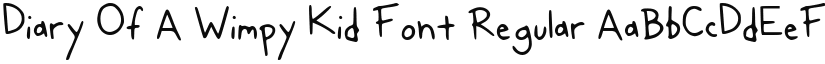 Diary Of A Wimpy Kid Font font download