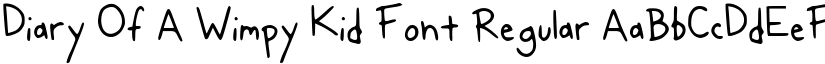 Diary Of A Wimpy Kid Font font download