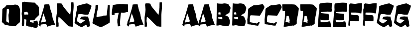 Orangutan font