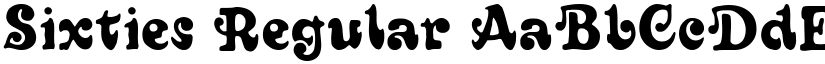Sixties Regular font