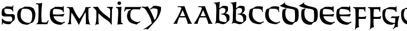 Solemnity font