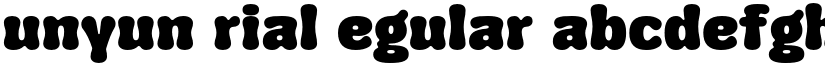 Yunyun Trial Regular font