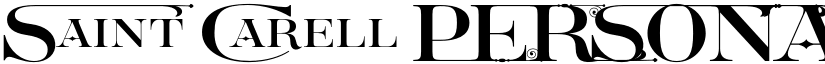 Saint Carell PERSONAL Regular font