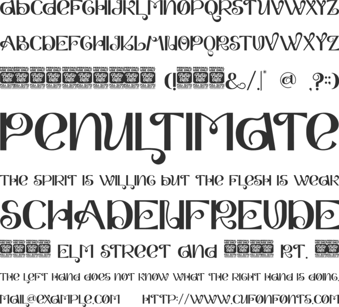 Jode font preview