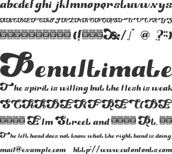 Retro Magaze font preview