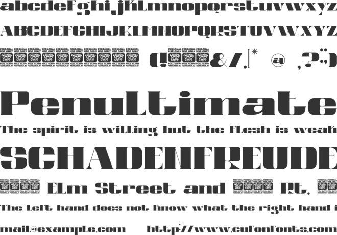 Reske Wuite font preview