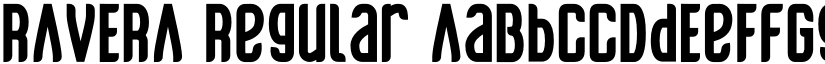 RAVERA Regular font