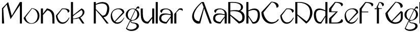 Monck Regular font