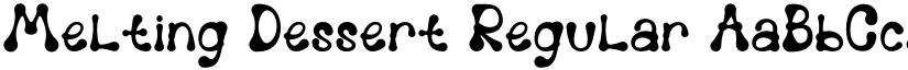Melting Dessert Regular font