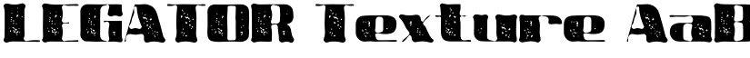 LEGATOR Texture font
