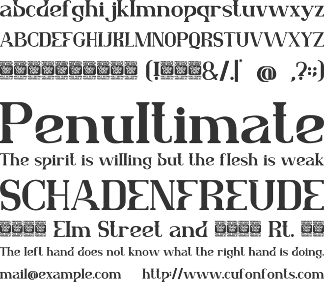 Lafonsa font preview