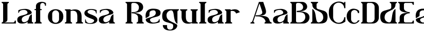 Lafonsa Regular font
