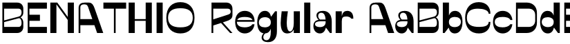 BENATHIO Regular font