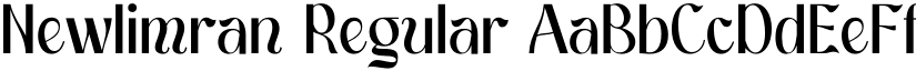 Newlimran Regular font