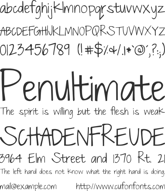 Just The Way You Are font preview
