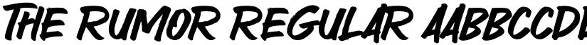 The Rumor font download
