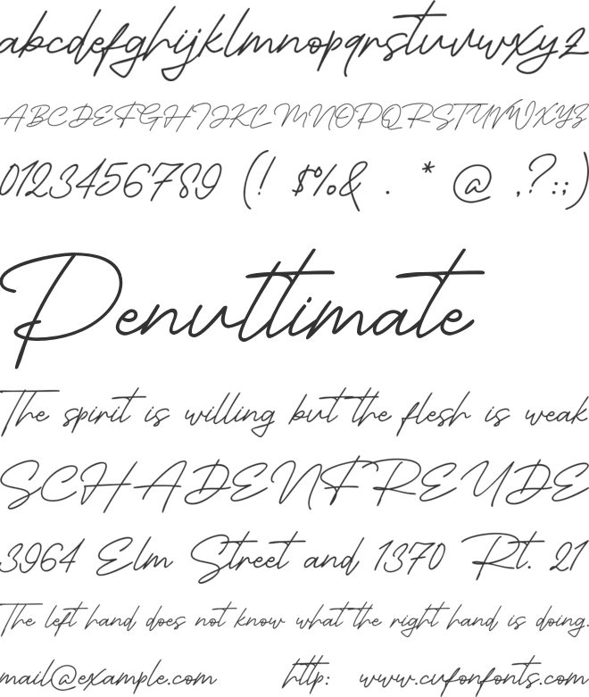 April June font preview