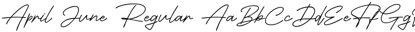 April June Regular font