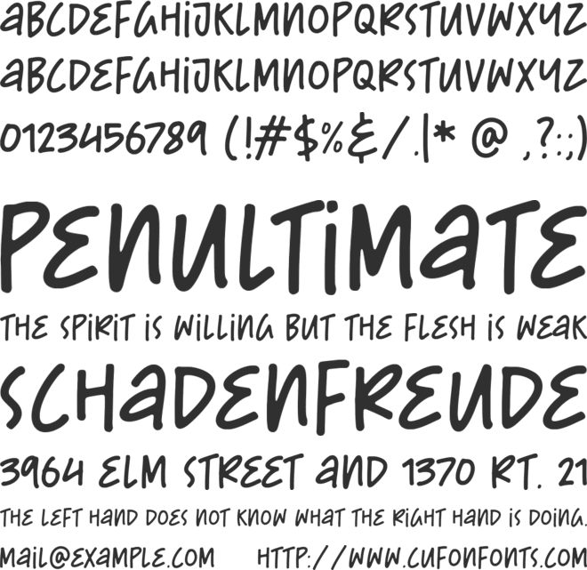 Cute Puppies font preview