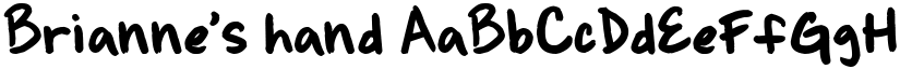 Brianne's hand font download
