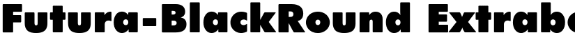 Futura-BlackRound Extrabold font