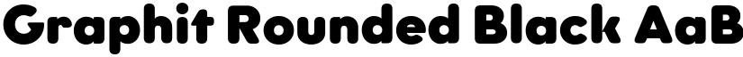 Graphit Rounded Black font