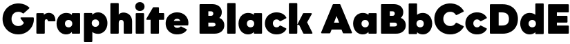 Graphite Black font