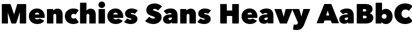 Menchies Sans Heavy font