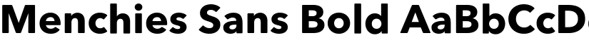 Menchies Sans Bold font