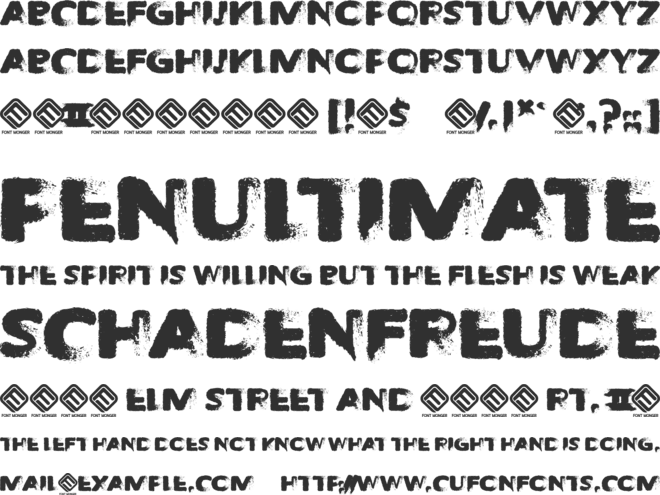 Decompozed 2 font preview