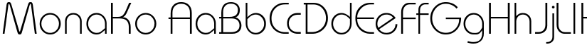 MonaKo font