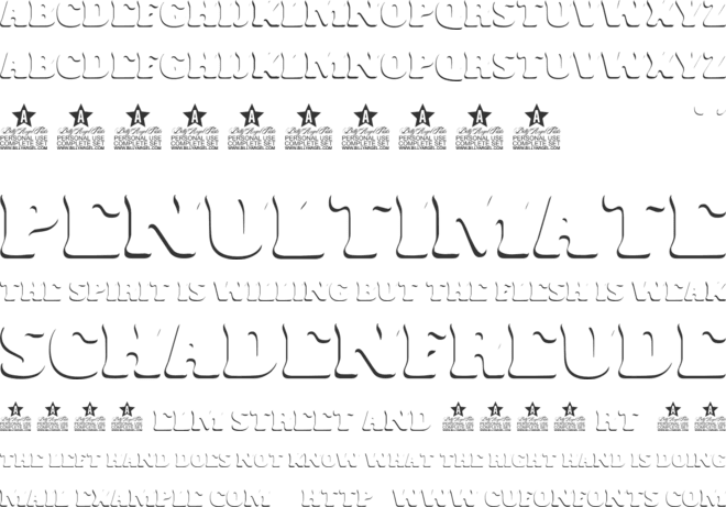 MILKY TYPE PERSONAL USE font preview