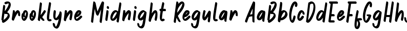 Brooklyne Midnight Regular font