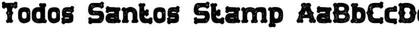 Todos Santos Stamp font