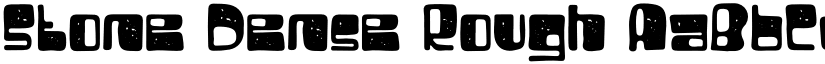 Stone Dense Rough font