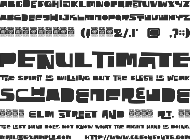 Stacked Letter font preview