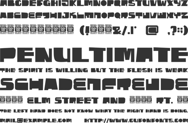 Stacked Letter font preview