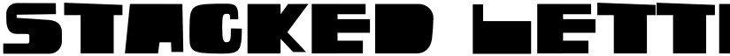 Stacked Letter Regular font