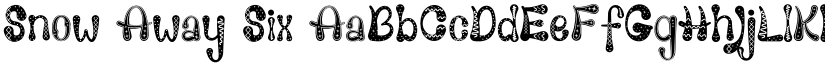 Snow Away Six font