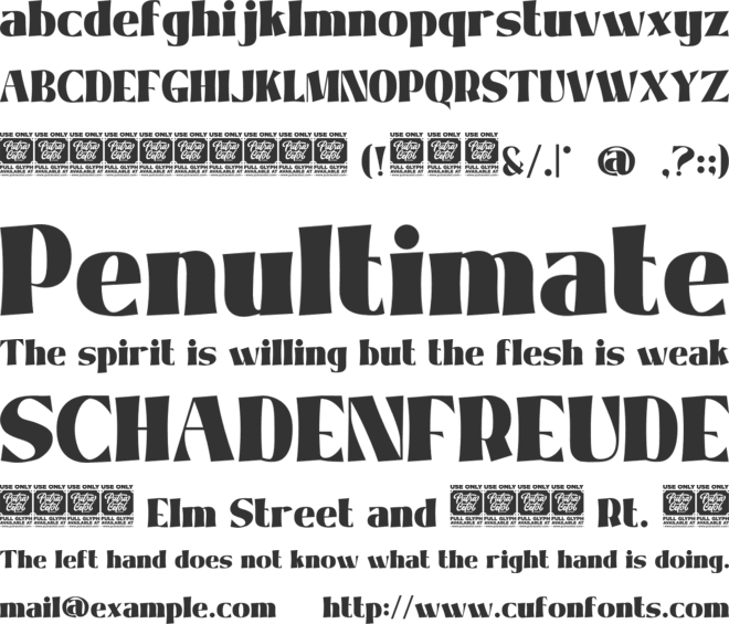 Siera Leone font preview