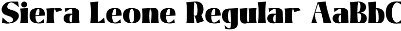 Siera Leone Regular font