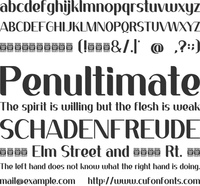 Sans Fierro font preview