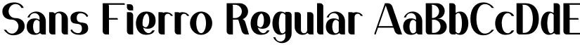 Sans Fierro Regular font